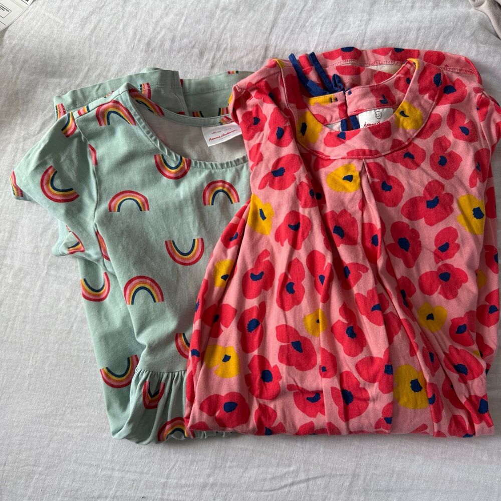 Hanna Andersson Bundle 2 Play Dresses Sz 150 12